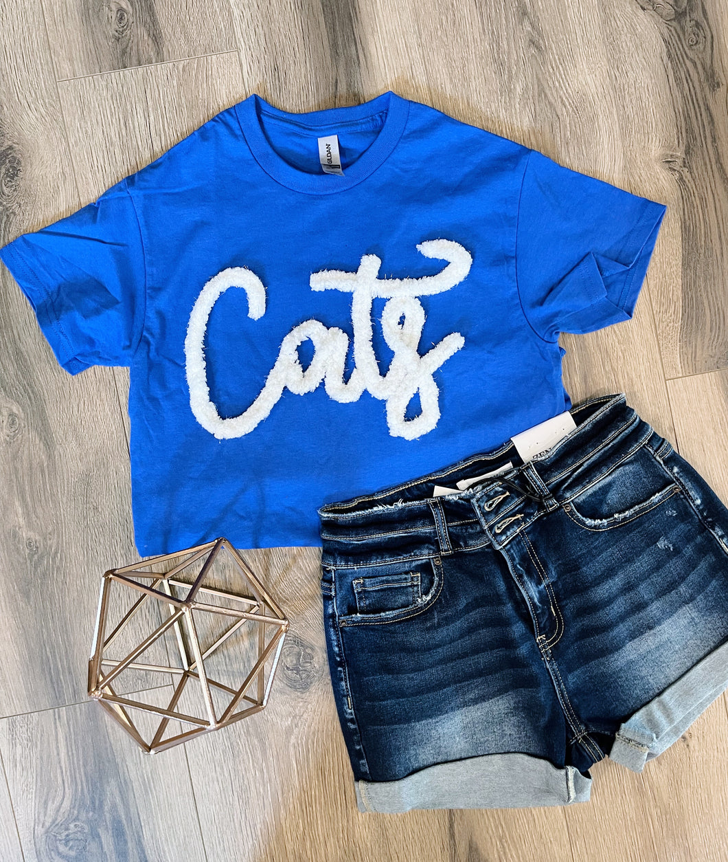 Cats Yarn Embroidered Tee