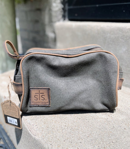 STS Dark Canvas Toiletrie Bag