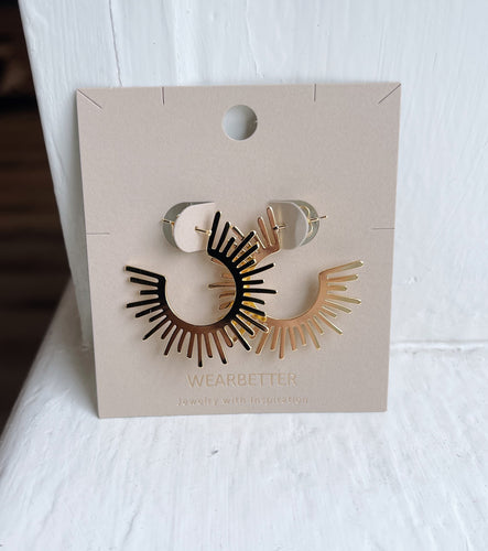 Sunshine Hoop Earrings