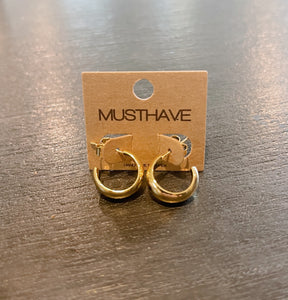 Mini Open Hoop Earrings