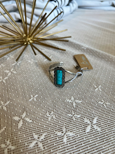 Turquoise Rectangle Bracelet