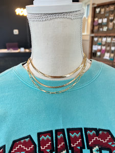 Gold Triple Layered Necklace