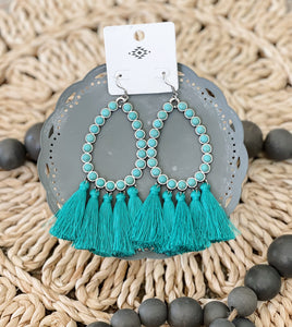 Terri Teardrop Tassel Earrings