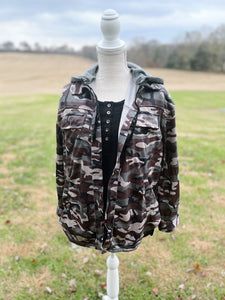 Camo Hooded Jacket